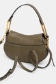 Kožená kabelka Coccinelle COCCINELLEMAGIE VINTAGE zelená E1.RJL.58.01.01