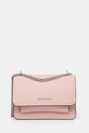 Kožená kabelka MICHAEL Michael Kors usňová koža ružová 32T4SC7C1T