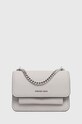 Δερμάτινη τσάντα MICHAEL Michael Kors λείο δέρμα γκρί 32T4SC7C1T