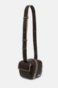 Δερμάτινη τσάντα Sunnei MACCWBAG005 καφέ AW24