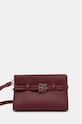 Кожена чанта Dkny гладка кожа бордо R43NKF77