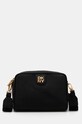 Шкіряна сумочка Dkny лицьова шкіра чорний R43EKV85