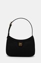 Шкіряна сумочка Dkny лицьова шкіра чорний R43HKV84