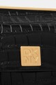 Kožená kabelka Dkny R433PG79 černá
