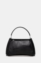 The Kooples poseta de piele uni negru AFSA29003K
