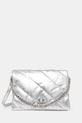 Kabelka United Colors of Benetton nevejde se A4 stříbrná 62IZDY06J