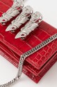 Кожаная сумочка Philipp Plein красный AADA.WBA2056.PLE010N