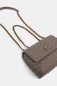 Tory Burch torebka skórzana Kira Chevron brązowy 90452.082