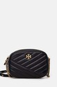 Tory Burch torebka skórzana Kira Chevron skóra licowa czarny 152353.001
