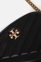 Akcesoria Tory Burch torebka skórzana Kira Chevron 152353.001 czarny
