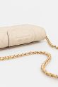 Tory Burch borsa a mano in pelle Fleming beige 138853.122