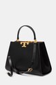 Accesorii Tory Burch poseta de piele Eleanor 137312.001 negru