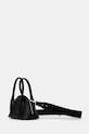 Accesorii Sisley poseta de piele 6HEDWY048 negru