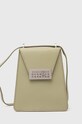 Kožená kabelka MM6 Maison Margiela přírodní kůže zelená SB5WG0018.P6189