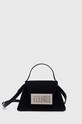 Шкіряна сумочка MM6 Maison Margiela аплікація чорний SB5ZI0006.P6642