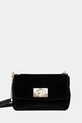 Furla geantă de mână din catifea uni negru BAFKACO.BX3356.O6000