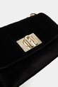 Furla geantă de mână din catifea negru BAFKACO.BX3356.O6000