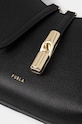 Kožená kabelka Furla čierna WB01500.BX3353.O6000