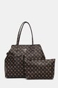 Τσάντα Guess απομίμηση λείου δέρματος καφέ HWEPQ9.51429