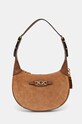 Torba od brušene kože Guess MALVA bez uzorka smeđa HWSB94.94030