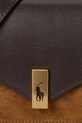 Kožená kabelka Polo Ralph Lauren 427952418 hnědá