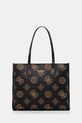 Τσάντα Guess SILVANA απομίμηση λείου δέρματος μαύρο HWPO86.65240