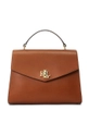 Lauren Ralph Lauren borsa a mano in pelle pelle fiore marrone 431915781