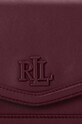 Lauren Ralph Lauren poseta de piele 431941874 burgundia