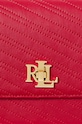 Usnjena torbica Lauren Ralph Lauren 431950822 rdeča