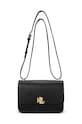 Lauren Ralph Lauren torebka skórzana skóra licowa czarny 431950822