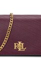 Lauren Ralph Lauren poseta de piele burgundia 432951212