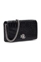Кожена чанта Lauren Ralph Lauren 432951218 черен AW24
