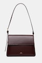 Кожаная сумочка A.P.C. sac virginie flap гладкий бордо PXBRU.F61924