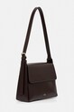 Kožená kabelka A.P.C. sac virginie flap PXBRU.F61924 hnedá AW25