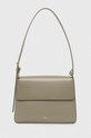 A.P.C. torebka skórzana sac virginie flap skóra licowa zielony PXBRU.F61924