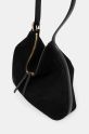 A.P.C. borsa in pelle scamosciata sac vera PXCAL.F61902 nero AW24