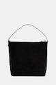 Accesorii A.P.C. geanta de mana din piele intoarsa sac vera PXCAL.F61902 negru