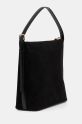 A.P.C. borsa in pelle scamosciata sac vera nero PXCAL.F61902