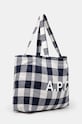 Τσάντα A.P.C. Shopping Diane COGZX.M61443.IAK σκούρο μπλε AW24