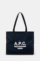 A.P.C. torebka Shopping Diane Rue Madame mieści A4 granatowy PSAJS.M61938.IAK