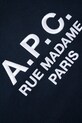Τσάντα A.P.C. Shopping Diane Rue Madame σκούρο μπλε PSAJS.M61938.IAK