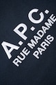 A.P.C. torebka Shopping Diane Rue Madame granatowy PSAJS.M61938.IAK