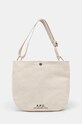 A.P.C. borsetta Besace Journal sovrastampa beige PSAJZ.M61939.BAA