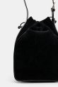 Accesorii A.P.C. geantă de mână din piele întoarsă Sac Alma PXBVP.F61879.LZZ negru