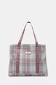 Сумочка Quiksilver Plaid Winter Bag аппликация розовый EQYBT03036