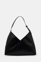 Δερμάτινη τσάντα MM6 Maison Margiela λείο δέρμα μαύρο SB6WC0016.P7183