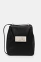 MM6 Maison Margiela poseta de piele uni negru SB6WG0013.P7182