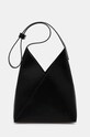MM6 Maison Margiela poseta de piele uni negru SB6ZH0019.P7183