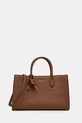 Δερμάτινη τσάντα MICHAEL Michael Kors λείο δέρμα καφέ 30F4GETS2L