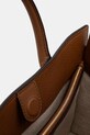 Kožená kabelka MICHAEL Michael Kors 30F4GETS2L hnědá